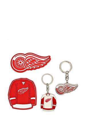 Набор сувенирный Atributika & Club™ NHL Detroit Red Wings. Цвет: красный