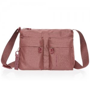 Сумка QNTT5 MD20 Lux Crossbody bag *28A Mahogany Pink Mandarina Duck. Цвет: розовый