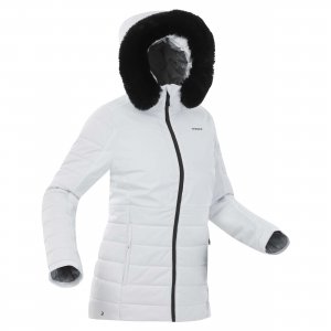 Куртка лыжная Ski 100 Warm, белый/черный Wedze