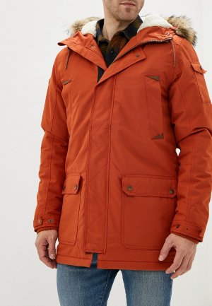 Куртка утепленная Quiksilver. Цвет: оранжевый