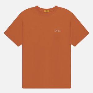 Мужская футболка Classic Small Logo SS23 Dime. Цвет: оранжевый