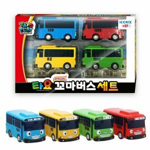 Origin Korea Model-Маленький автобус Special Friends Vehicles Set 4pcs ( Gani Lani Rogi) Tayo