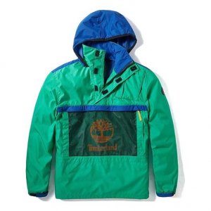 Куртка Men's Contrasting Colors Pocket hooded Pullover Jacket, цвет dark mint Timberland