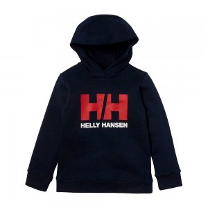 Детская толстовка Logo Hoodie Helly Hansen. Цвет: темно-синий