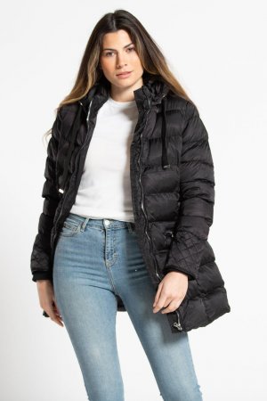 Длинная легкая утепленная куртка с капюшоном , черный Tokyo Laundry