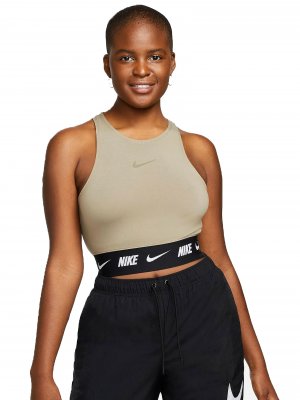 Укороченный топ Спортивная одежда, зеленый Nike