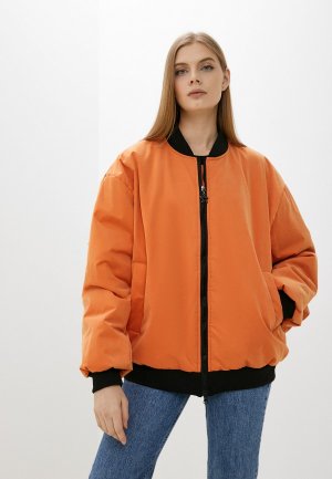 Куртка утепленная Libellulas. Цвет: оранжевый