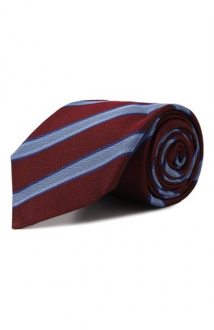Шелковый галстук Kiton. Цвет: красный