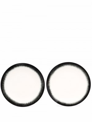 Комплект Dé Plate из двух тарелок Ann Deumelemeester X Serax. Цвет: белый