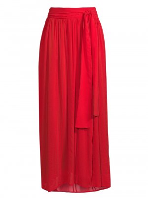 Длинная юбка Kyla с завязками на талии , красный Evarae