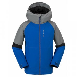 Куртка SAWMILL, размер XL, синий, серый Volcom. Цвет: серый/синий/серый-синий
