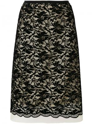 Кружевная юбка Marc Jacobs. Цвет: черный