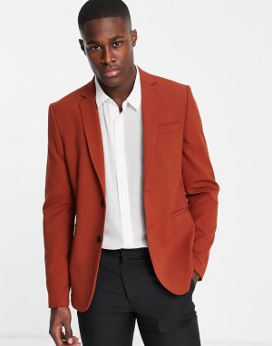 Свадебный пиджак супероблегающего кроя -Коричневый цвет Bolongaro Trevor