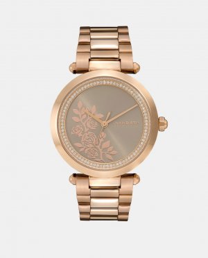 Женские часы Floral 24000044 из розовой стали , розовый Olivia Burton