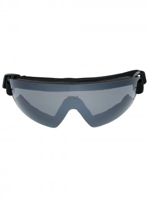 Солнцезащитные очки-маска Fly Westward Leaning. Цвет: черный