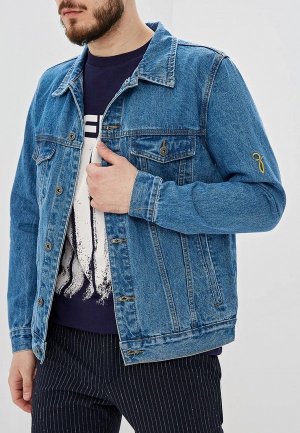 Куртка джинсовая Запорожец Heritage. Цвет: синий