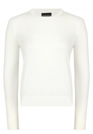 Пуловер EMPORIO ARMANI. Цвет: белый