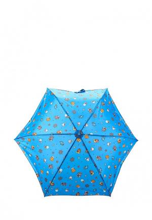 Зонт складной United Colors of Benetton. Цвет: синий