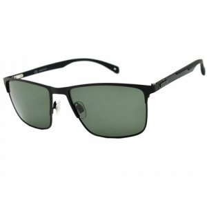 Солнцезащитные очки 207, черный, зеленый Megapolis. Цвет: черный/зеленый