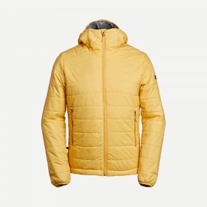 Синтетическая утепленная куртка Decathlon для горного треккинга с капюшоном — Mt100 5°C , оранжевый Forclaz