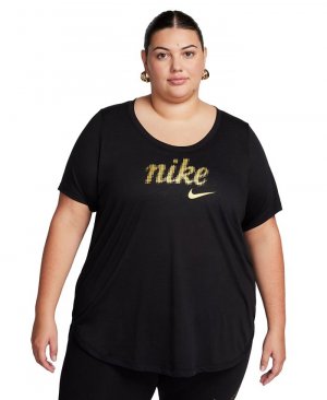 Женская футболка-туника с логотипом больших размеров Essential, черный Nike