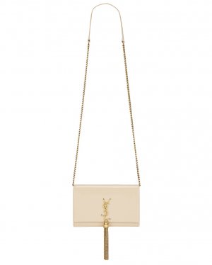 Сумка кросс-боди Kate Tassel Chain Wallet, цвет Poudre Saint Laurent