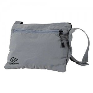 Сумка на плечо Utility Shoulder Bag. Удобная из полиэстера через с регулируемым ремнем , серый, 1 литр, 23.5 х 18 см Umbro. Цвет: серый