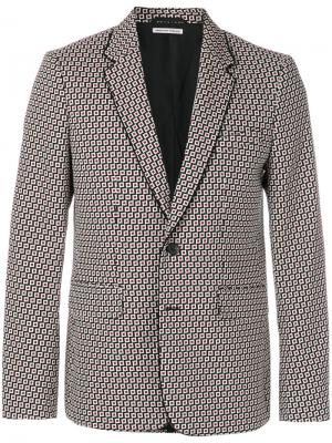 Пиджак с геометрическим принтом Paul & Joe. Цвет: чёрный