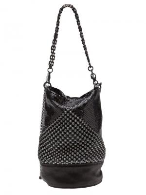 Декорированная сумка с цепочной лямкой Laura B. Цвет: чёрный