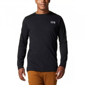 Рубашка с длинным рукавом MHW Back Logo Мужская - черная MOUNTAIN HARDWEAR, цвет schwarz Hardwear