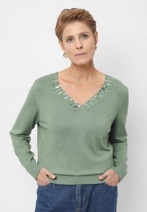 Пуловер Helena Vera. Цвет: зеленый