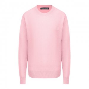 Шерстяной пуловер Acne Studios. Цвет: розовый