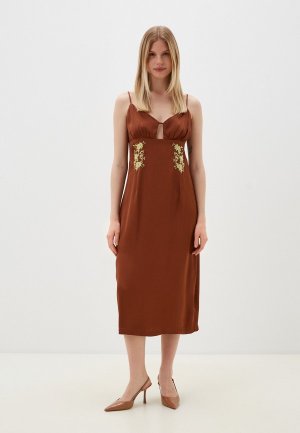 Платье Fracomina. Цвет: коричневый