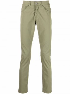 Low-rise chino trousers DONDUP. Цвет: зеленый