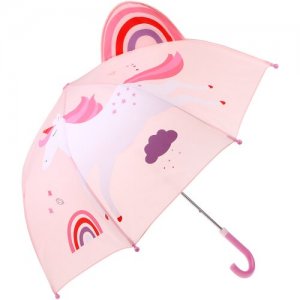 Зонт детский Радужный единорог, 46см Mary Poppins. Цвет: розовый