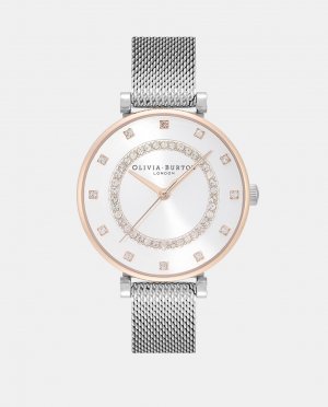 T-BAR 24000004 стальные женские часы , серебро Olivia Burton