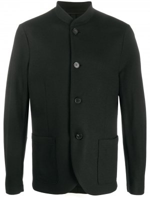 Куртка-рубашка с воротником-стойкой Harris Wharf London. Цвет: черный