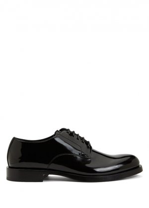 Черные кожаные туфли под смокинг Dolce&Gabbana