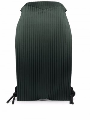 Плиссированный рюкзак с кулиской Bao Issey Miyake. Цвет: зеленый