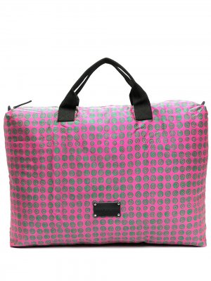 Дорожная сумка с геометричным принтом 10 CORSO COMO. Цвет: розовый