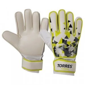 Вратарские перчатки , размер 8, желтый, белый TORRES. Цвет: белый/желтый