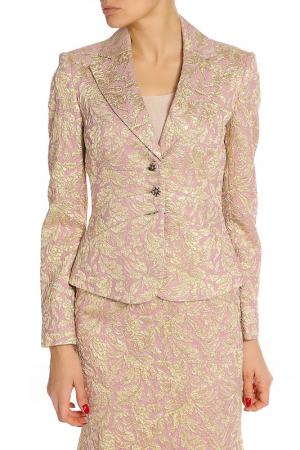 Пиджак CLIPS CALOMA. Цвет: розовый, золотой рисунок
