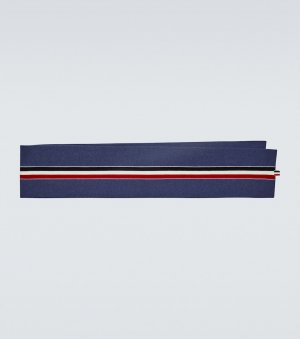 Полосатый шерстяной шарф , синий Thom Browne