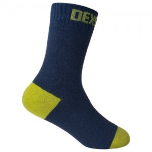 Водонепроницаемые носки детские Ultra Thin Children Socks L (20-22 см), черный/желтый DexShell. Цвет: синий/черный/желтый