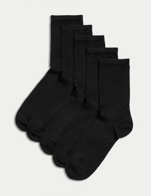 5 пар носков Sumptuically Soft до щиколотки , черный Marks & Spencer