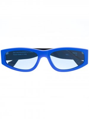 Солнцезащитные очки в прямоугольной оправе Retrosuperfuture. Цвет: синий