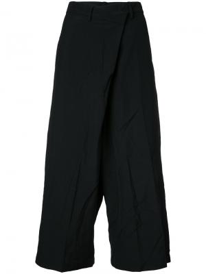 Укороченные брюки 08Sircus. Цвет: чёрный
