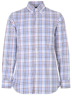 Рубашка Regular Fit хлопковая PAUL & SHARK. Цвет: голубой