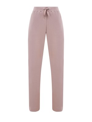 Свободные брюки Kappa из эластичного интерлока с нашивкой в тон PARAJUMPERS. Цвет: розовый