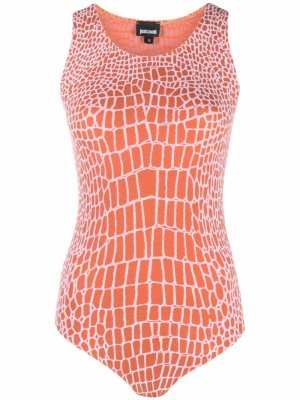 Animal-print bodysuit Just Cavalli. Цвет: оранжевый